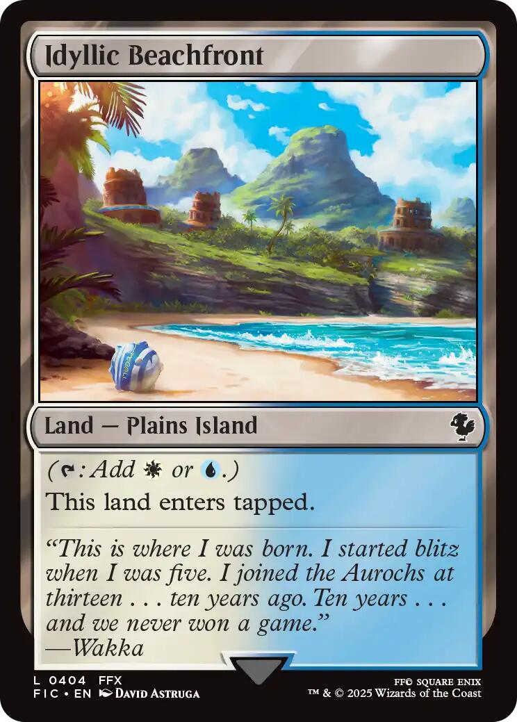 Idyllic Beachfront (Surge Foil) [FINAL FANTASY Commander] | Lots Moore NSW