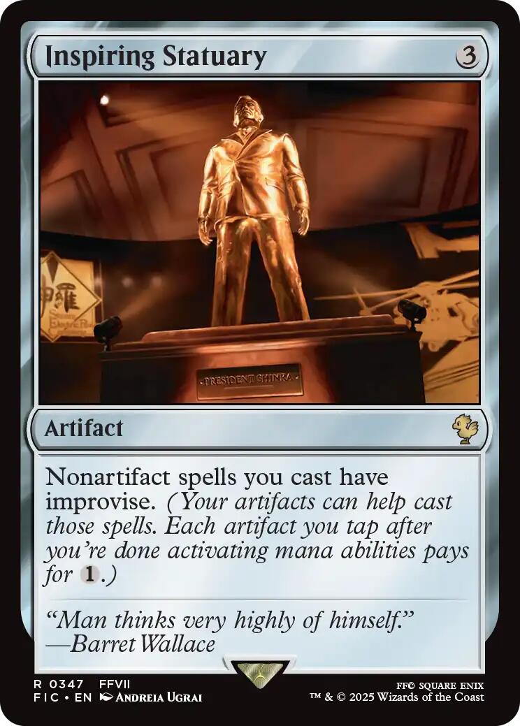 Inspiring Statuary (Surge Foil) [FINAL FANTASY Commander] | Lots Moore NSW