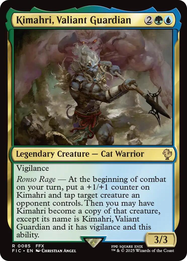 Kimahri, Valiant Guardian (Surge Foil) [FINAL FANTASY Commander] | Lots Moore NSW