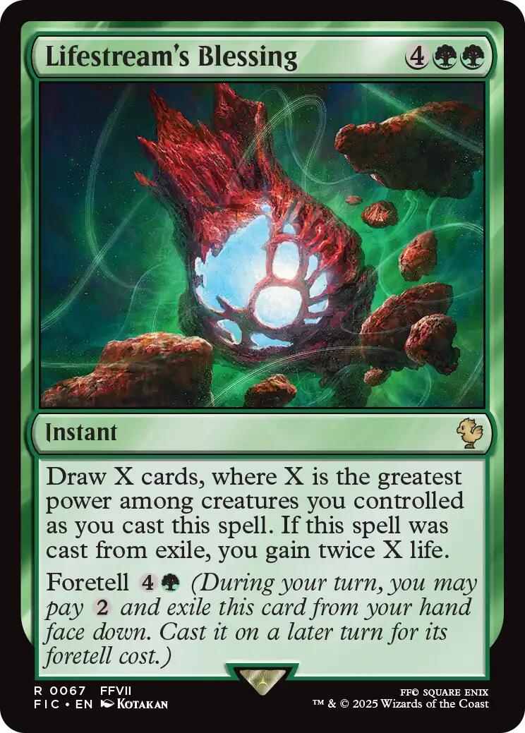 Lifestream's Blessing (Surge Foil) [FINAL FANTASY Commander] | Lots Moore NSW