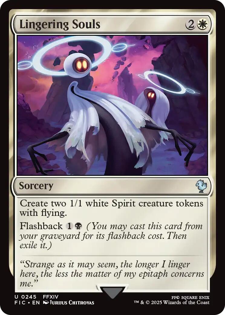 Lingering Souls (Surge Foil) [FINAL FANTASY Commander] | Lots Moore NSW