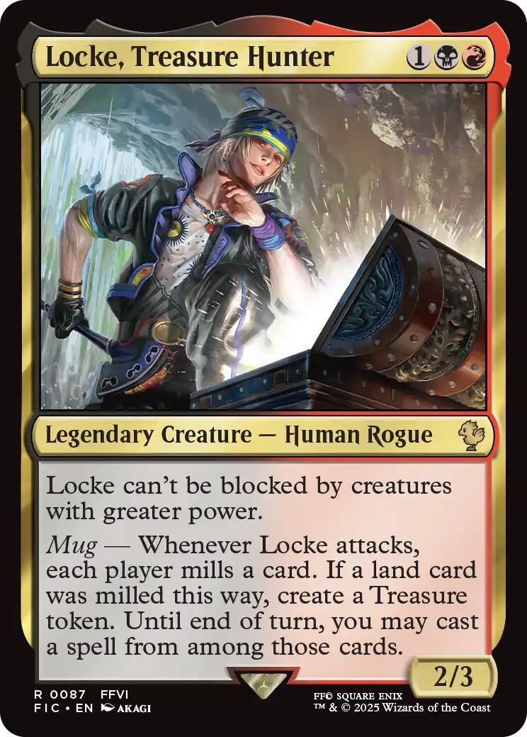Locke, Treasure Hunter (Surge Foil) [FINAL FANTASY Commander] | Lots Moore NSW
