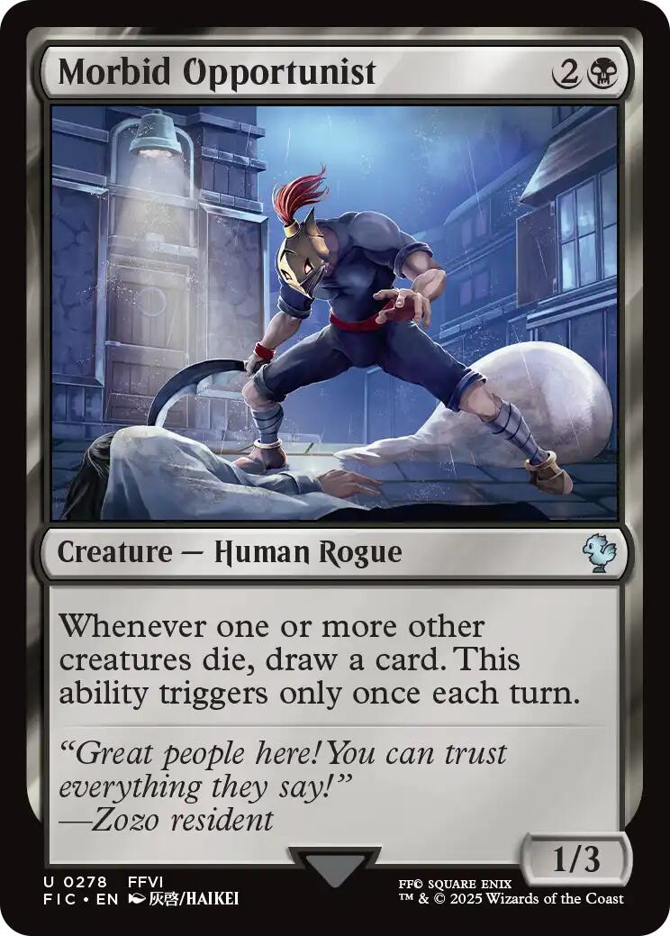 Morbid Opportunist (Surge Foil) [FINAL FANTASY Commander] | Lots Moore NSW