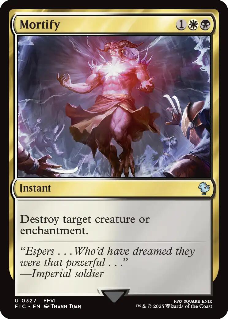 Mortify (Surge Foil) [FINAL FANTASY Commander] | Lots Moore NSW