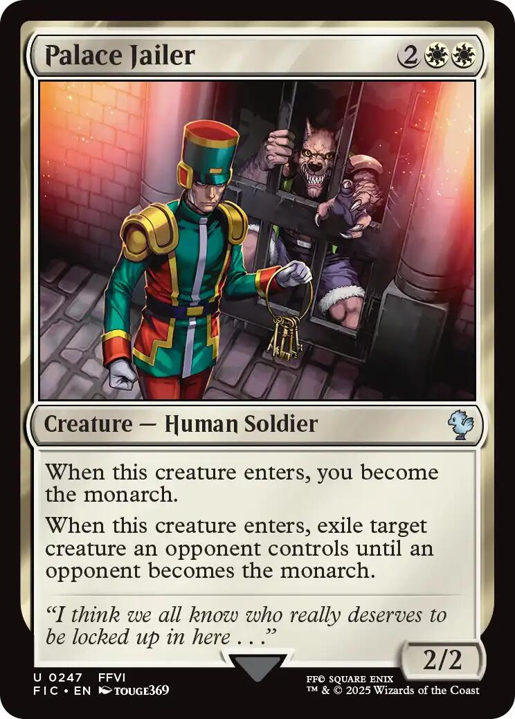 Palace Jailer (Surge Foil) [FINAL FANTASY Commander] | Lots Moore NSW