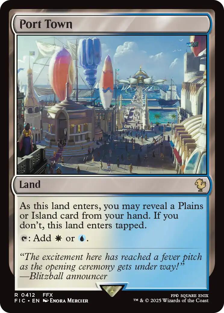Port Town (Surge Foil) [FINAL FANTASY Commander] | Lots Moore NSW