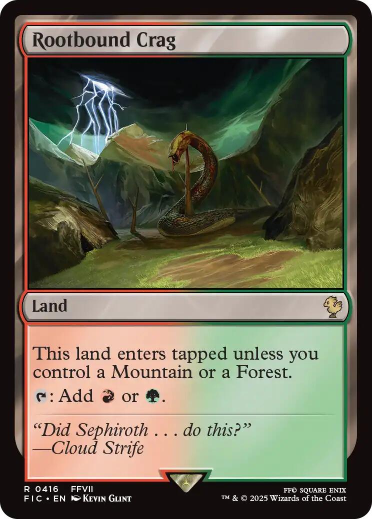 Rootbound Crag (Surge Foil) [FINAL FANTASY Commander] | Lots Moore NSW