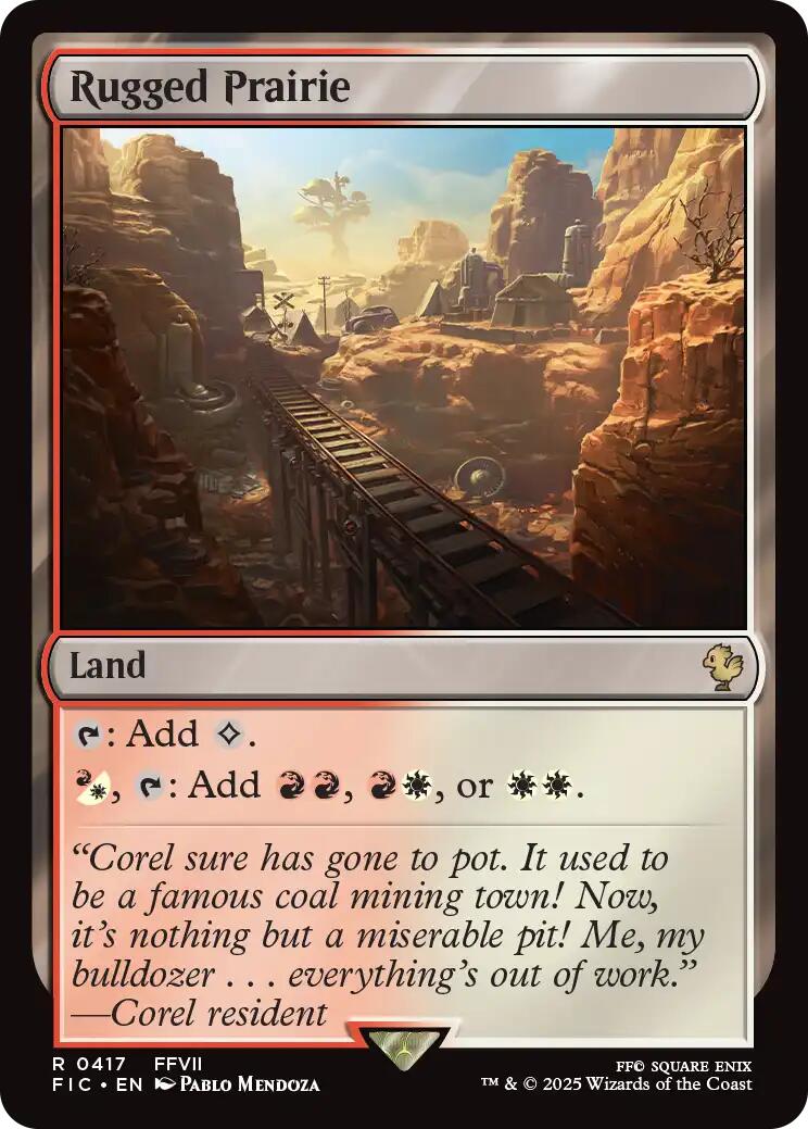 Rugged Prairie (Surge Foil) [FINAL FANTASY Commander] | Lots Moore NSW