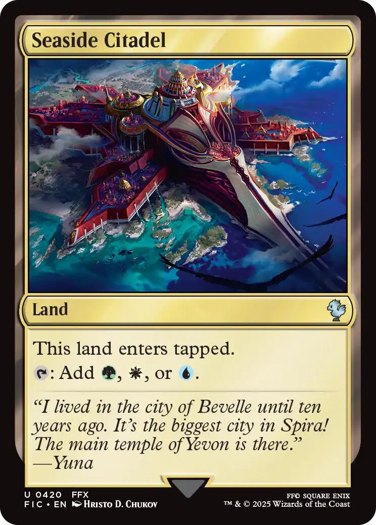 Seaside Citadel (Surge Foil) [FINAL FANTASY Commander] | Lots Moore NSW