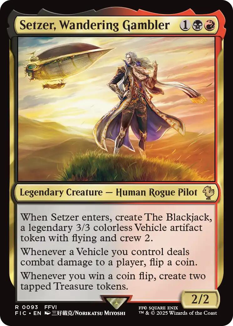 Setzer, Wandering Gambler (Surge Foil) [FINAL FANTASY Commander] | Lots Moore NSW
