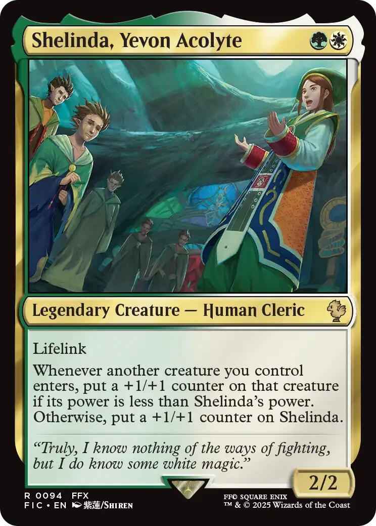 Shelinda, Yevon Acolyte (Surge Foil) [FINAL FANTASY Commander] | Lots Moore NSW