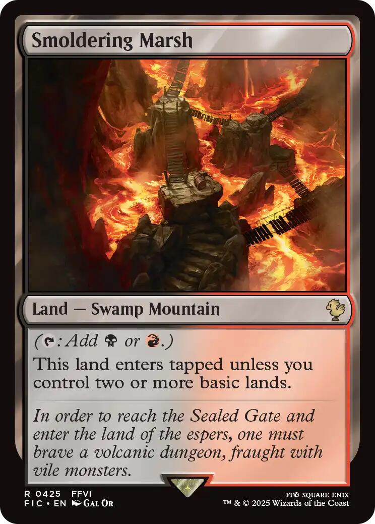 Smoldering Marsh (Surge Foil) [FINAL FANTASY Commander] | Lots Moore NSW