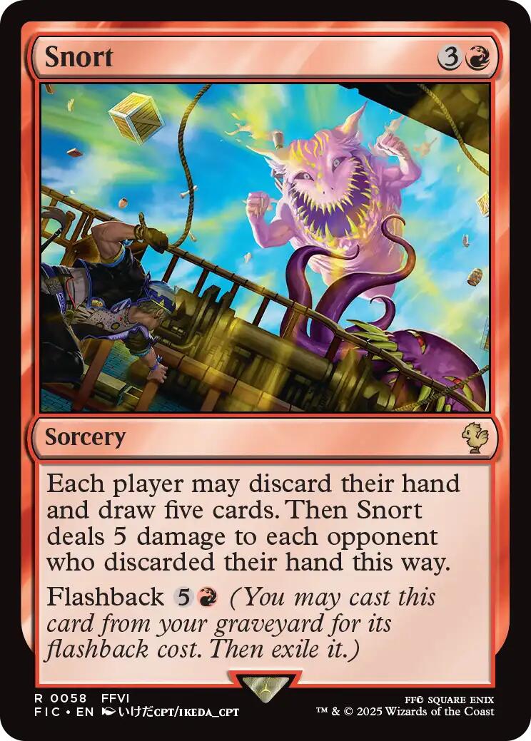 Snort (Surge Foil) [FINAL FANTASY Commander] | Lots Moore NSW