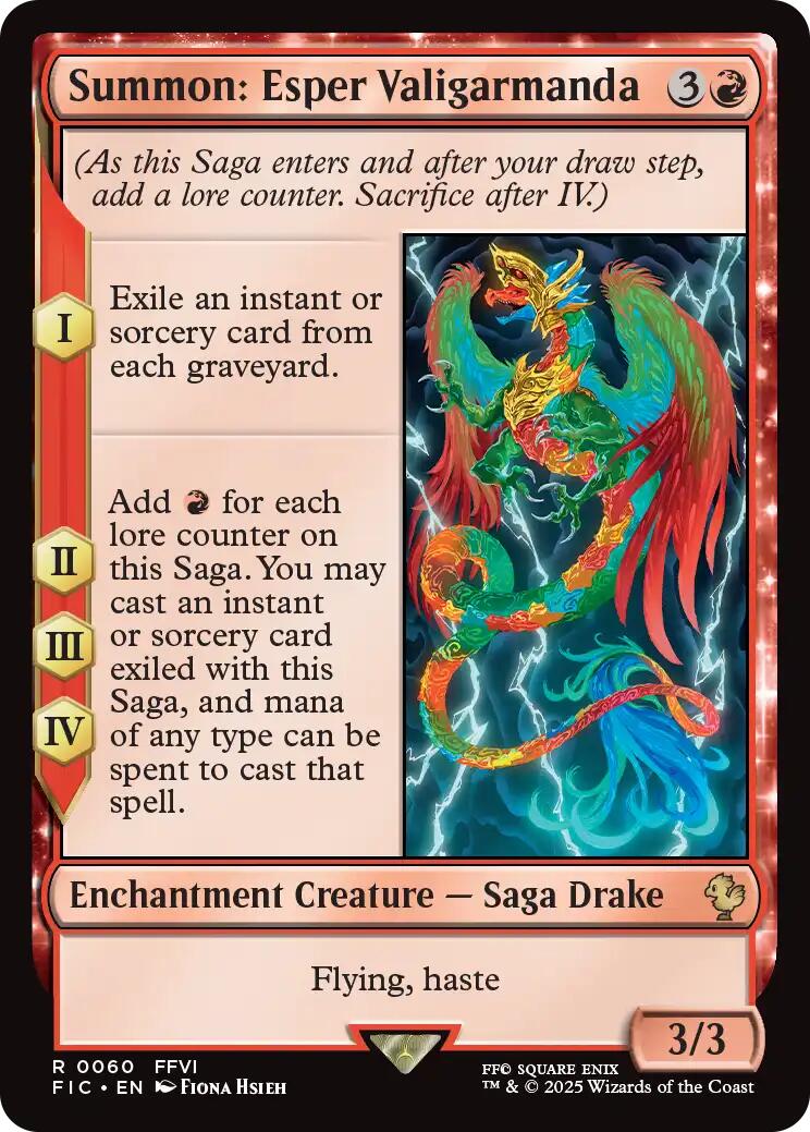 Summon: Esper Valigarmanda (Surge Foil) [FINAL FANTASY Commander] | Lots Moore NSW
