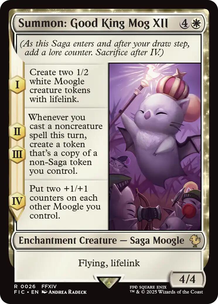 Summon: Good King Mog XII (Surge Foil) [FINAL FANTASY Commander] | Lots Moore NSW