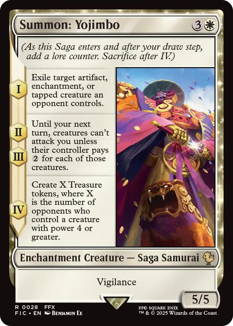 Summon: Yojimbo (Surge Foil) [FINAL FANTASY Commander] | Lots Moore NSW
