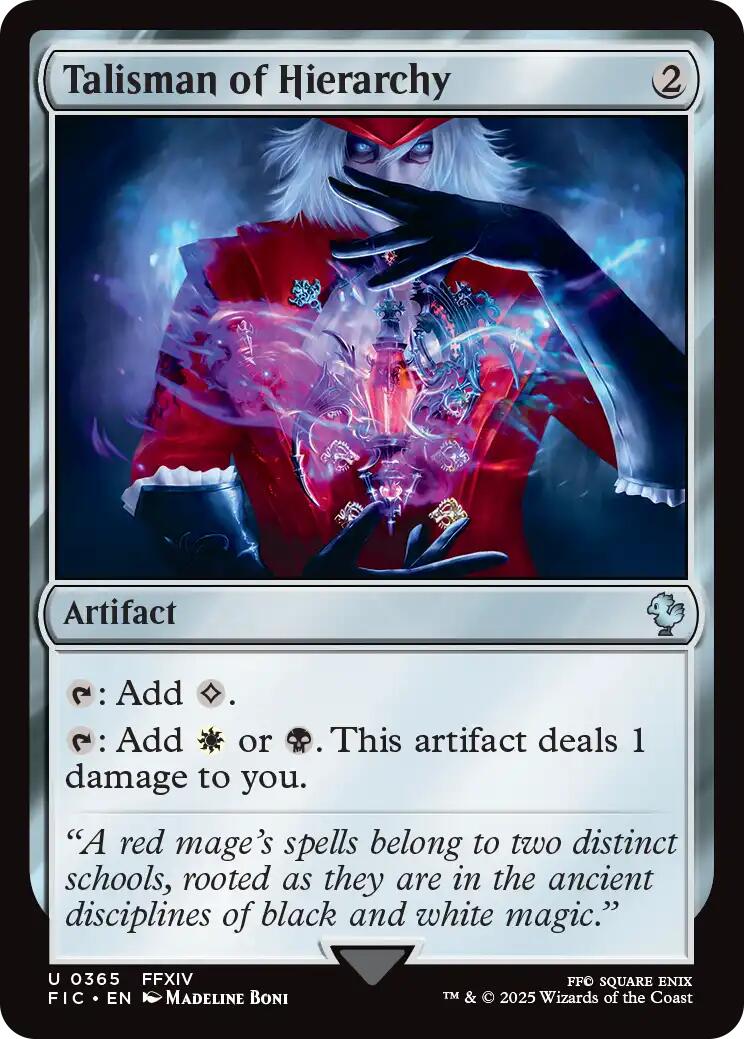 Talisman of Hierarchy (Surge Foil) [FINAL FANTASY Commander] | Lots Moore NSW