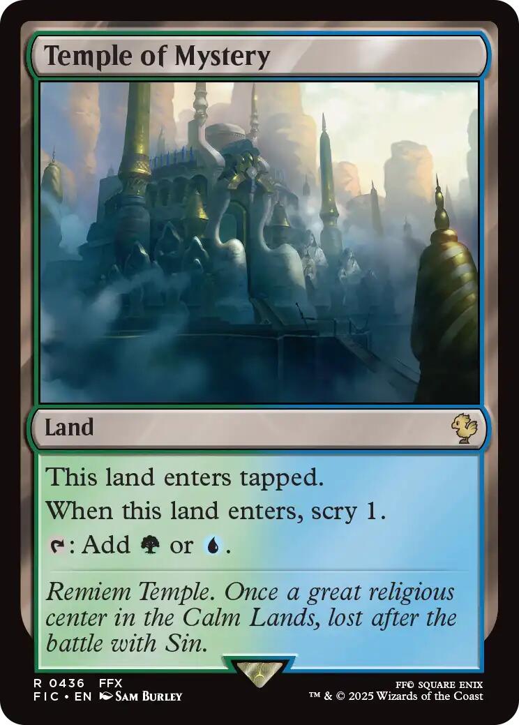 Temple of Mystery (Surge Foil) [FINAL FANTASY Commander] | Lots Moore NSW