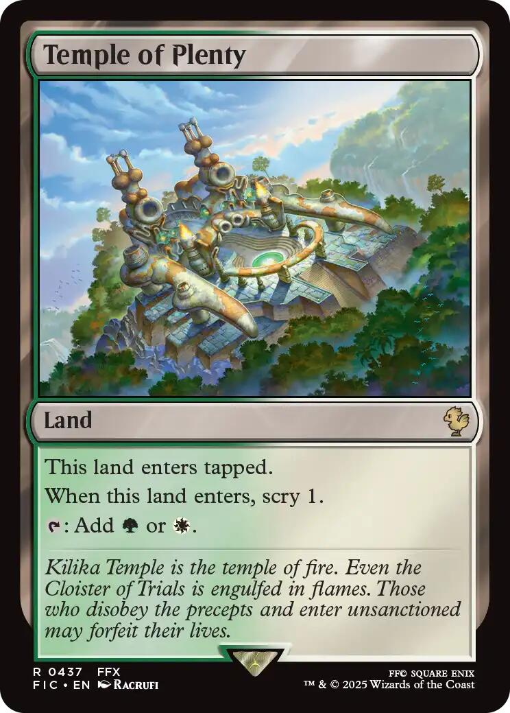 Temple of Plenty (Surge Foil) [FINAL FANTASY Commander] | Lots Moore NSW