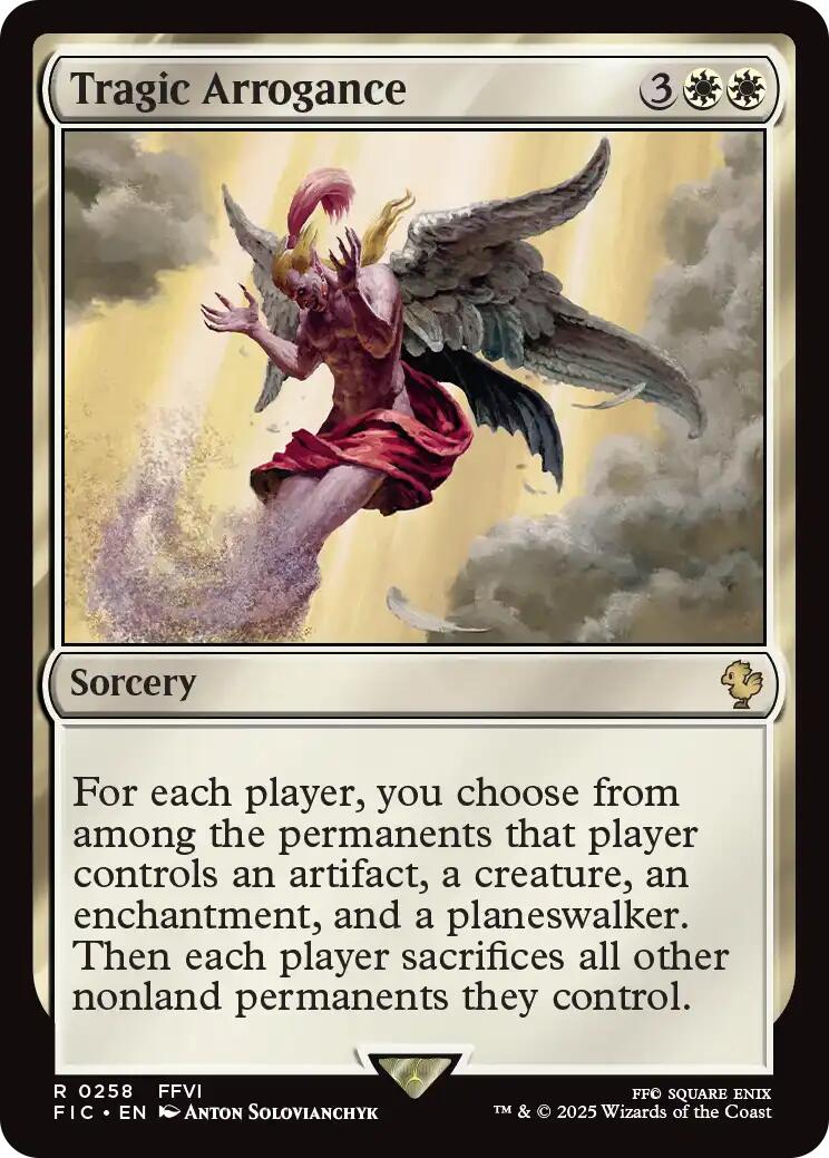 Tragic Arrogance (Surge Foil) [FINAL FANTASY Commander] | Lots Moore NSW