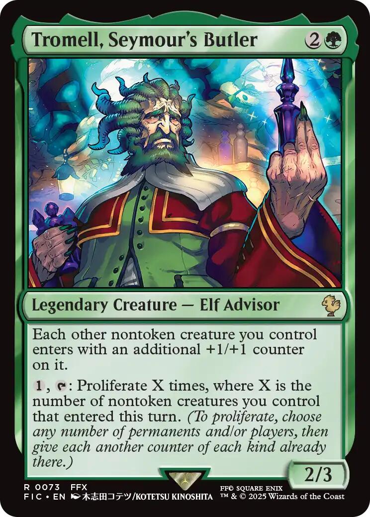 Tromell, Seymour's Butler (Surge Foil) [FINAL FANTASY Commander] | Lots Moore NSW