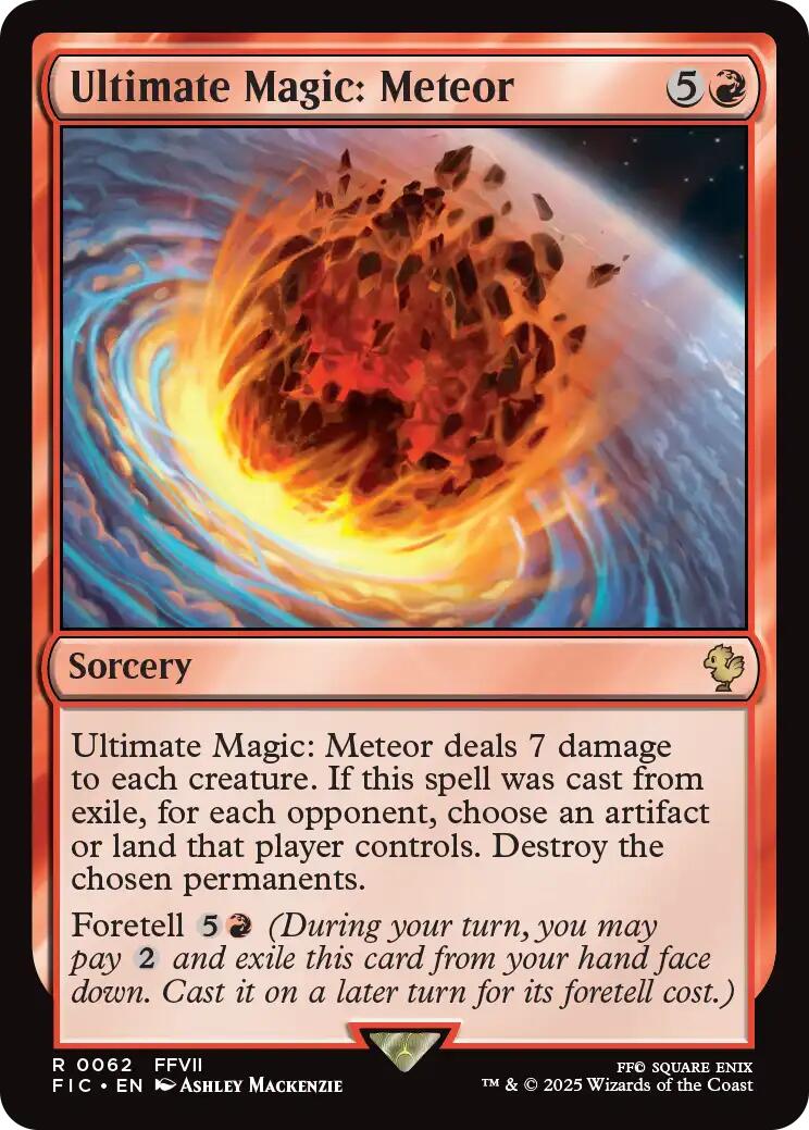 Ultimate Magic: Meteor (Surge Foil) [FINAL FANTASY Commander] | Lots Moore NSW