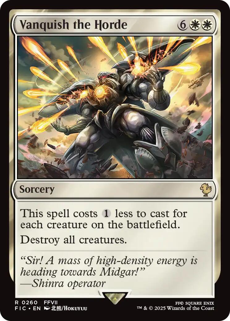 Vanquish the Horde (Surge Foil) [FINAL FANTASY Commander] | Lots Moore NSW