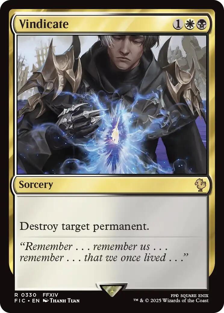 Vindicate (Surge Foil) [FINAL FANTASY Commander] | Lots Moore NSW