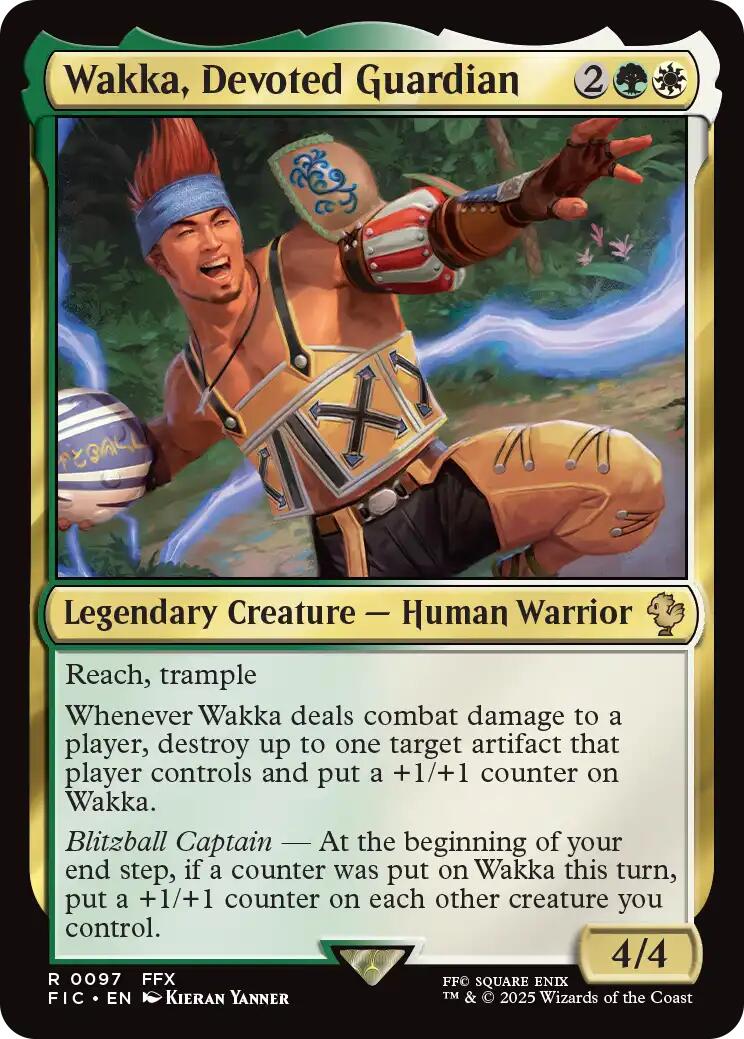 Wakka, Devoted Guardian (Surge Foil) [FINAL FANTASY Commander] | Lots Moore NSW