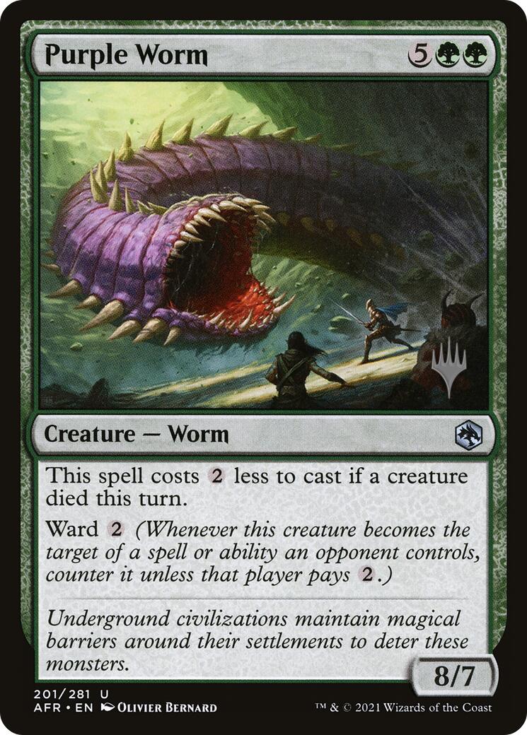 Purple Worm [Tarkir: Dragonstorm Promos] | Lots Moore NSW