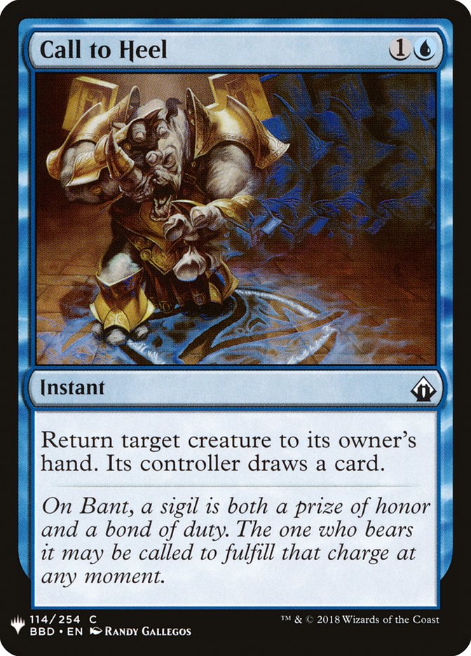 Call to Heel [Mystery Booster] | Lots Moore NSW