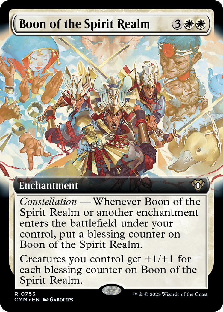 Boon of the Spirit Realm (Extended Art) [Commander Masters] | Lots Moore NSW