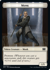 Cat Dragon // Monk Double-Sided Token [Double Masters 2022 Tokens] | Lots Moore NSW