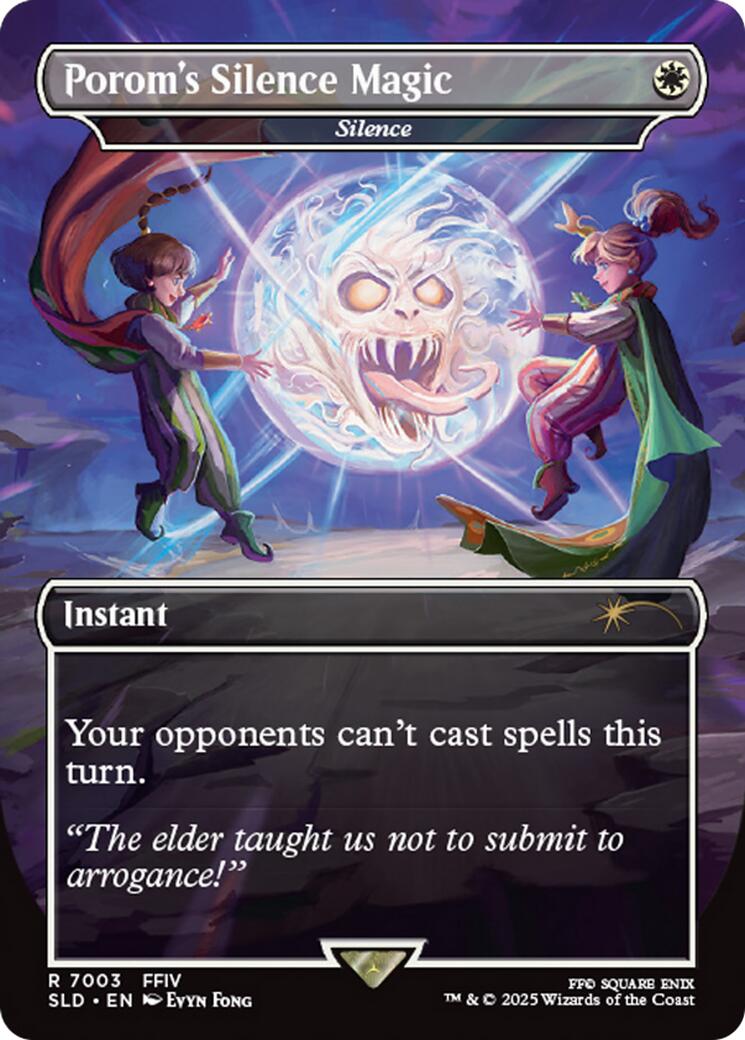Porom's Silence Magic - Silence (Rainbow Foil) [Secret Lair Drop Series] | Lots Moore NSW