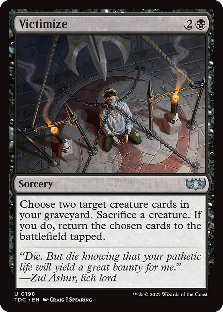 Victimize [Tarkir: Dragonstorm Commander] | Lots Moore NSW