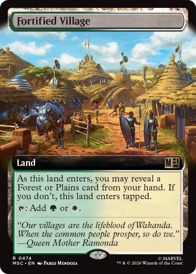 Fortified Village (Extended Art) [Marvel Super Heroes Commander] | Lots Moore NSW