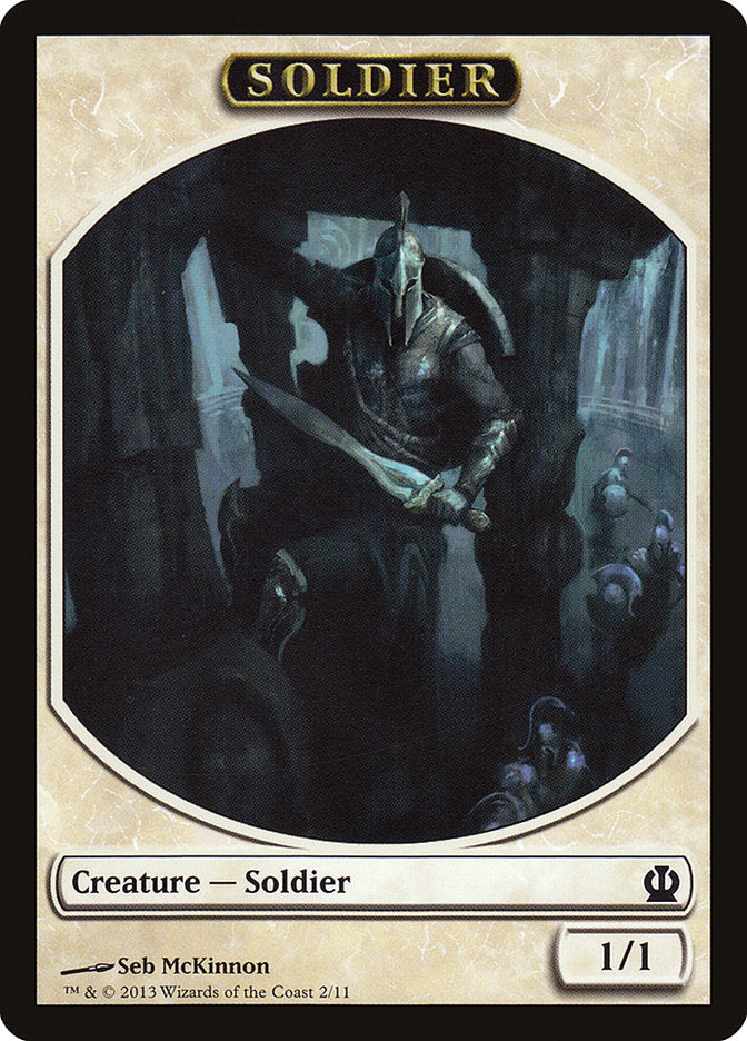 Soldier Token (2/11) [Theros Tokens] | Lots Moore NSW