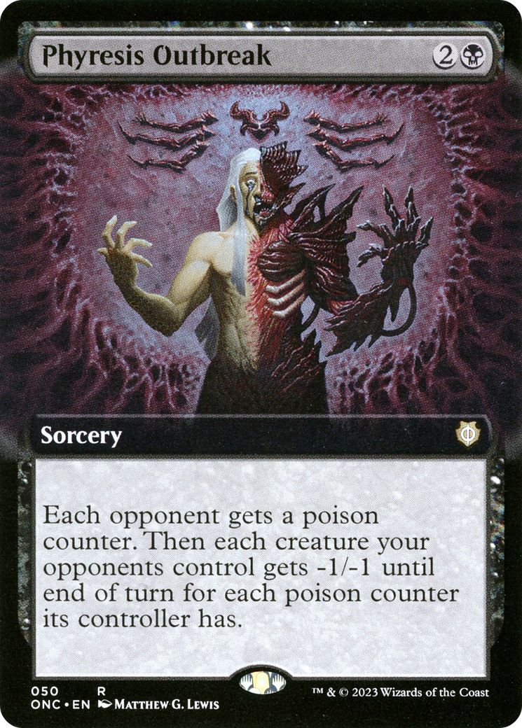 Phyresis Outbreak (Extended Art) [Phyrexia: All Will Be One Commander] | Lots Moore NSW