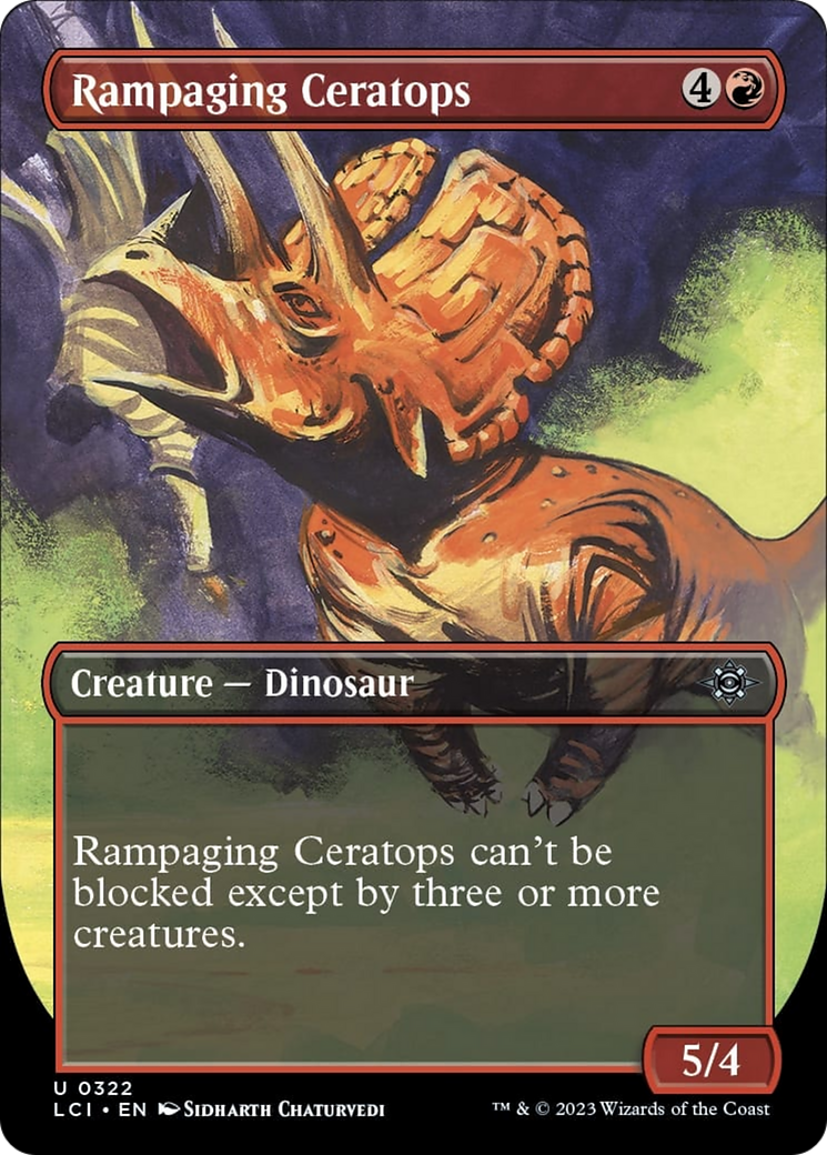 Rampaging Ceratops (Borderless) [The Lost Caverns of Ixalan] | Lots Moore NSW