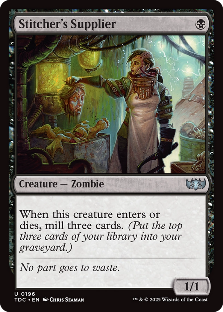 Stitcher's Supplier [Tarkir: Dragonstorm Commander] | Lots Moore NSW