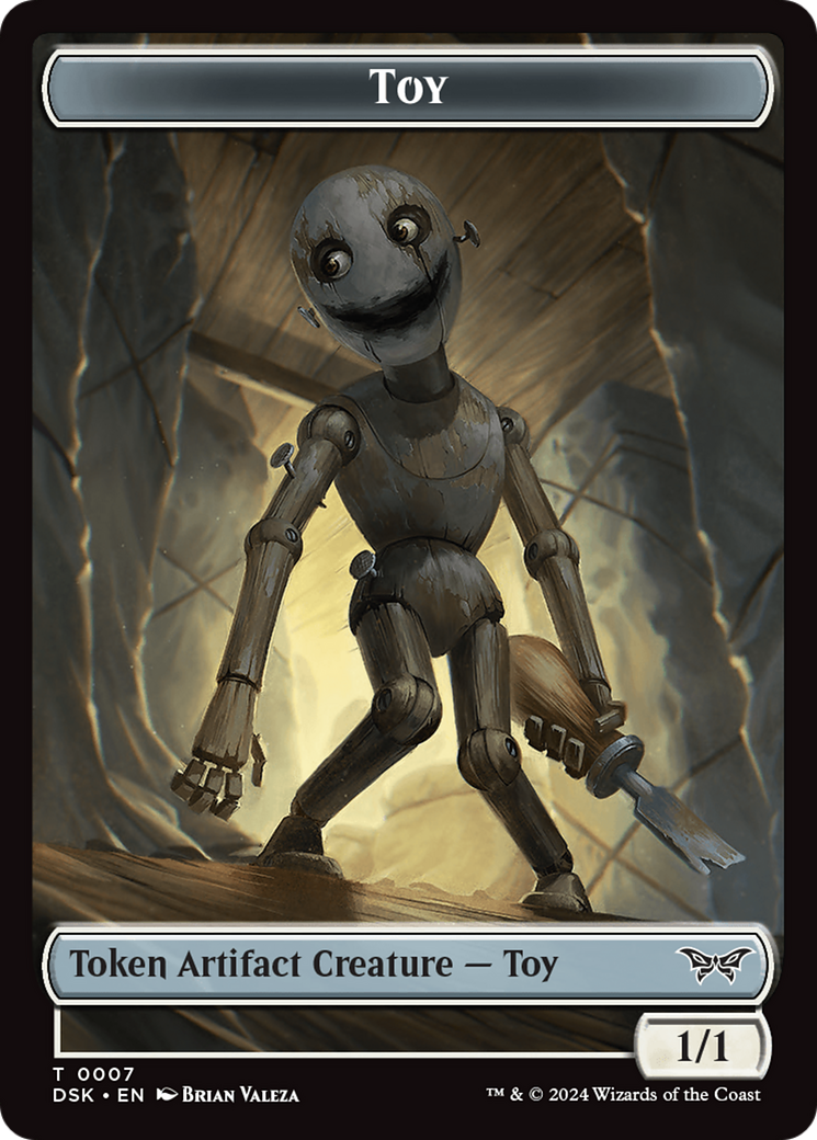 Toy // Treasure Double-Sided Token [Duskmourn: House of Horror Tokens] | Lots Moore NSW