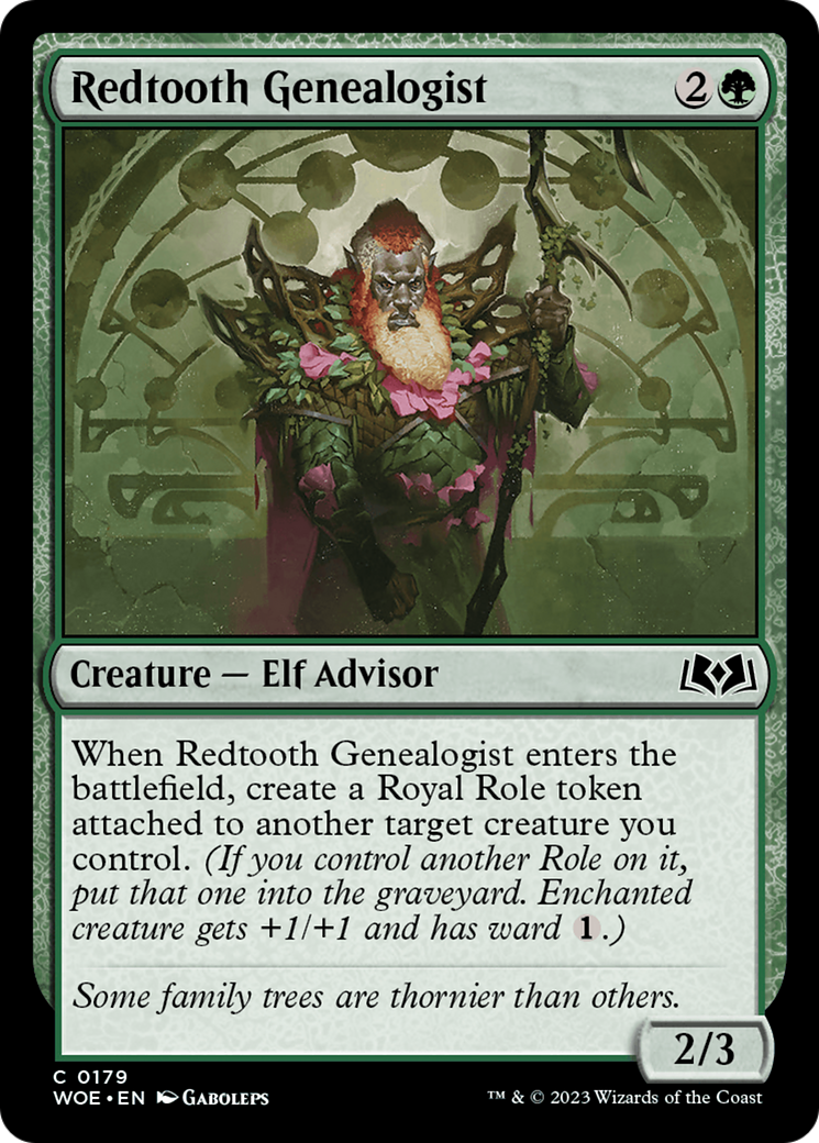 Redtooth Genealogist [Wilds of Eldraine] | Lots Moore NSW