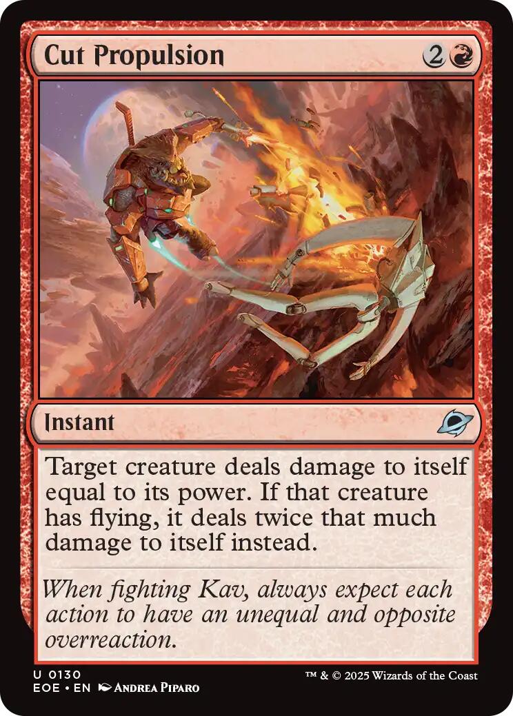 Cut Propulsion [Edge of Eternities] | Lots Moore NSW