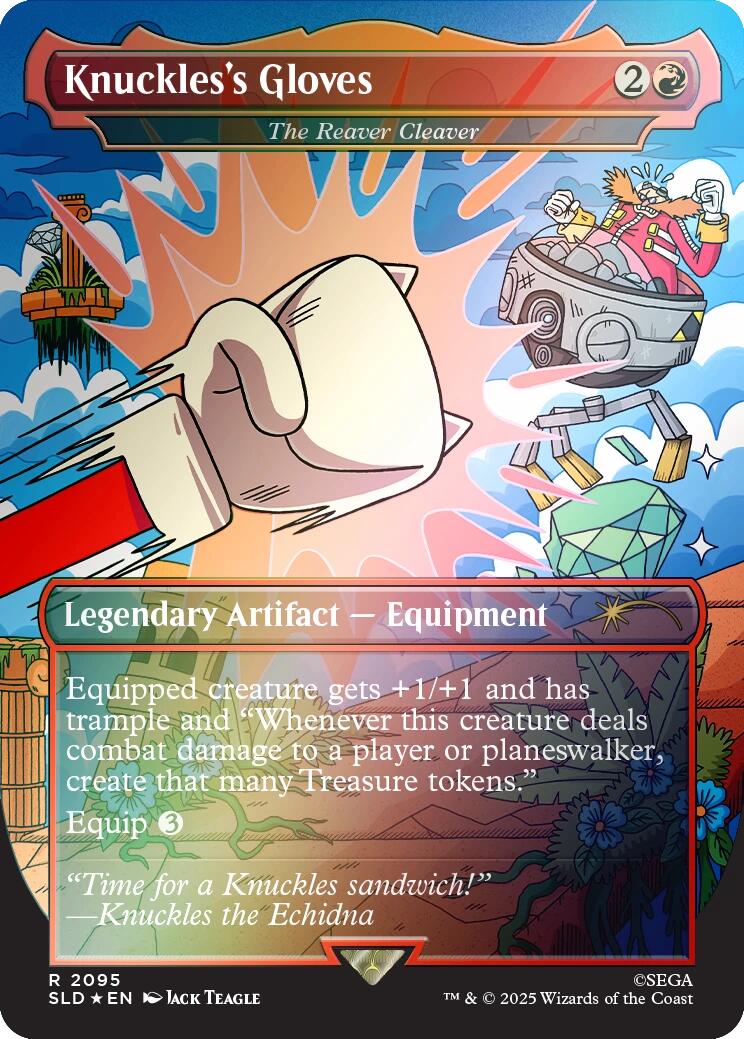 Knuckles's Gloves - The Reaver Cleaver (Rainbow Foil) [Secret Lair Drop Series] | Lots Moore NSW