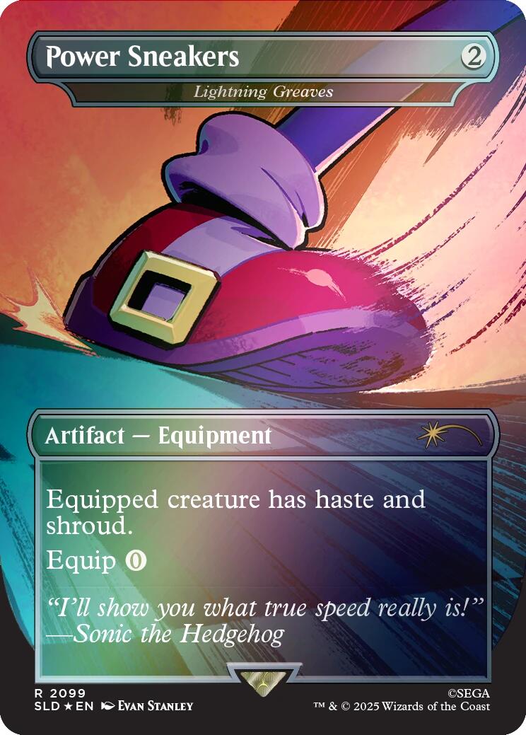 Power Sneakers - Lightning Greaves (Rainbow Foil) [Secret Lair Drop Series] | Lots Moore NSW