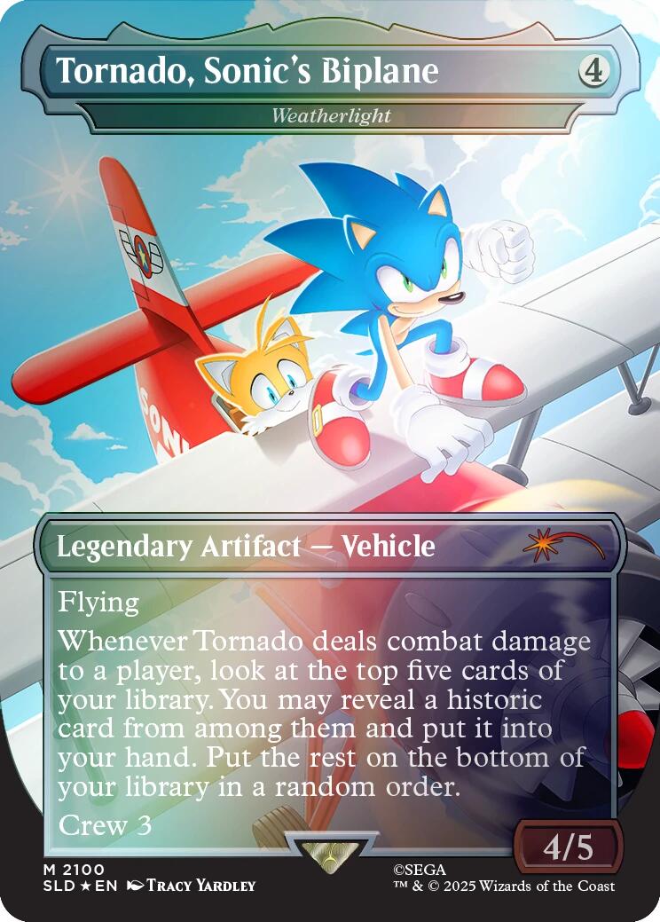 Tornado, Sonic's Biplane - Weatherlight (Rainbow Foil) [Secret Lair Drop Series] | Lots Moore NSW