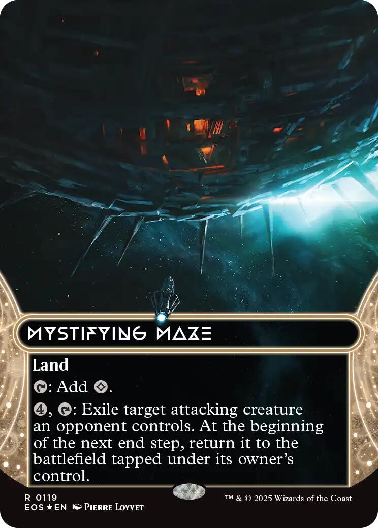 Mystifying Maze (0119) (Borderless) (Galaxy Foil) [Edge of Eternities: Stellar Sights] | Lots Moore NSW