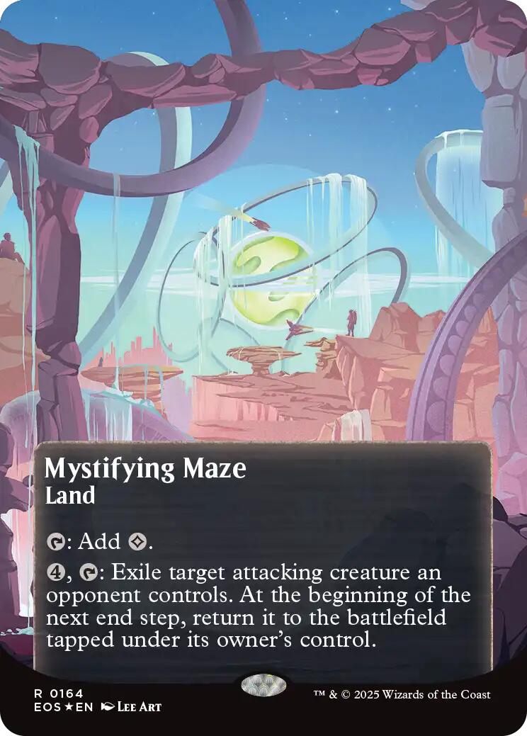 Mystifying Maze (0164) (Borderless) (Galaxy Foil) [Edge of Eternities: Stellar Sights] | Lots Moore NSW