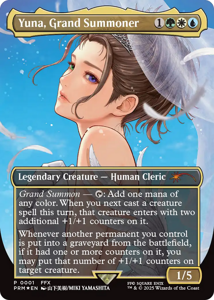 Yuna, Grand Summoner (Borderless) [Wizards Play Network 2025] Magic: The Gathering | Lots Moore NSW