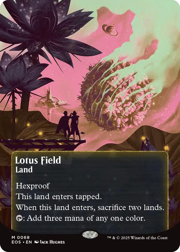 Lotus Field (0068) (Borderless) [Edge of Eternities: Stellar Sights] | Lots Moore NSW